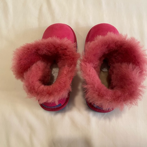 New Pink and Blue UGG Mini Bailey Button Boots - Picture 6 of 11